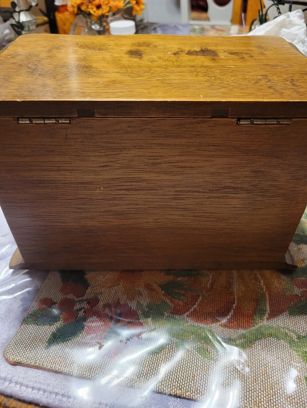 Vintage Wooden Two-Drawer Jewelry Box - Warm Brown - Picture 8 of 10